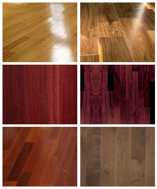 Hardwood flooring types