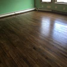 Dark wood floor refinishing